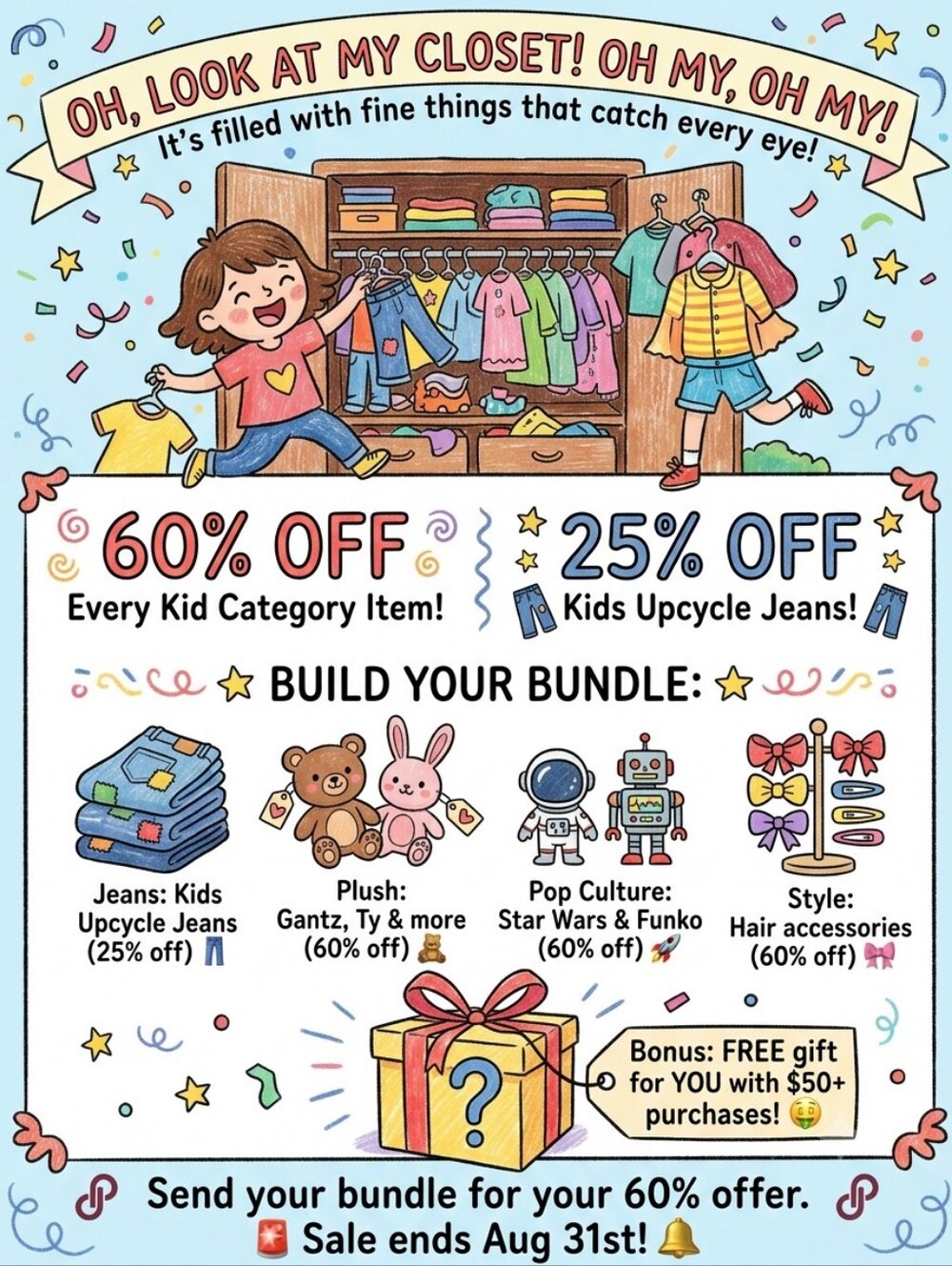 ☀️☀️☀️Kids Closet Sale Check Out My Closet ☀️☀️SaleThru AUG 31st☀️☀️